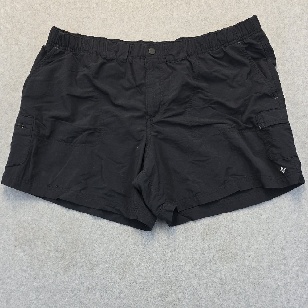 Columbia Women’s Black Outdoor Shorts XL Elastic Waist Hiking Utility - Picture 1 of 6
